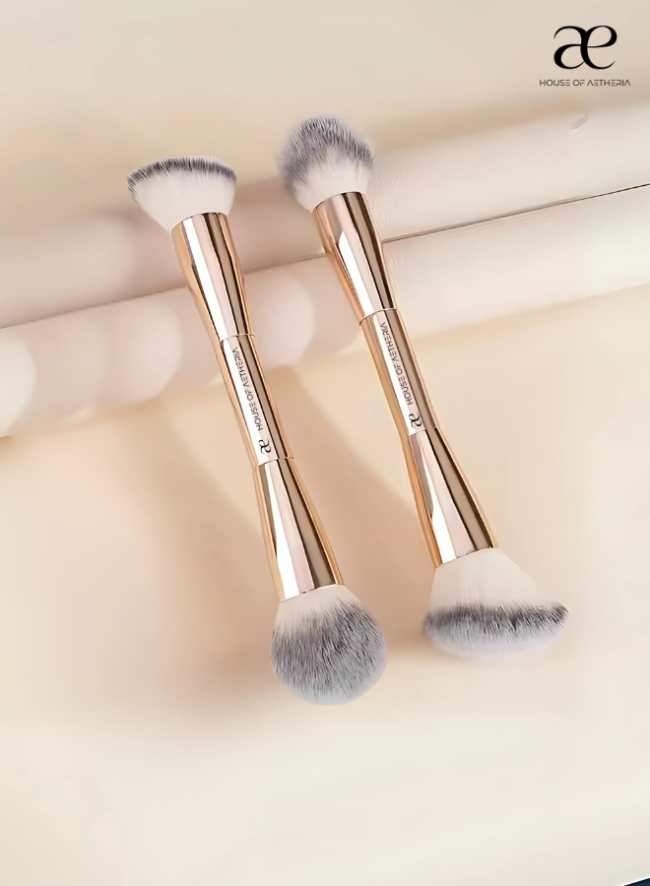 Make Up Brush Duo - Gold