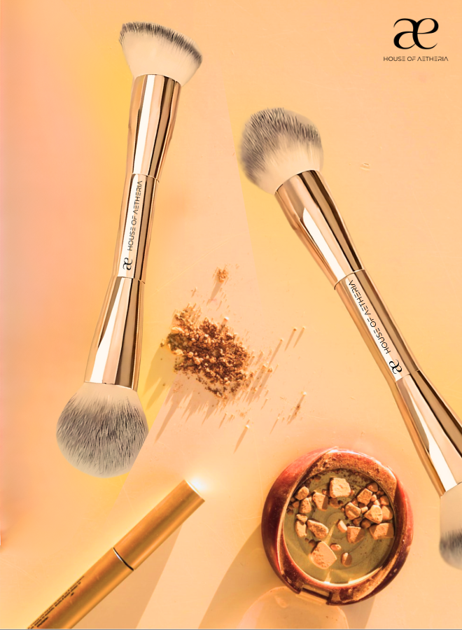Make Up Brush Duo - Gold
