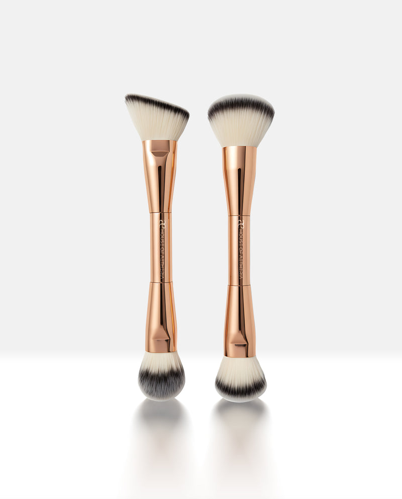 Make Up Brush Duo - Gold