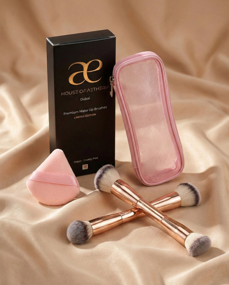 Make Up Brush Duo - Gold