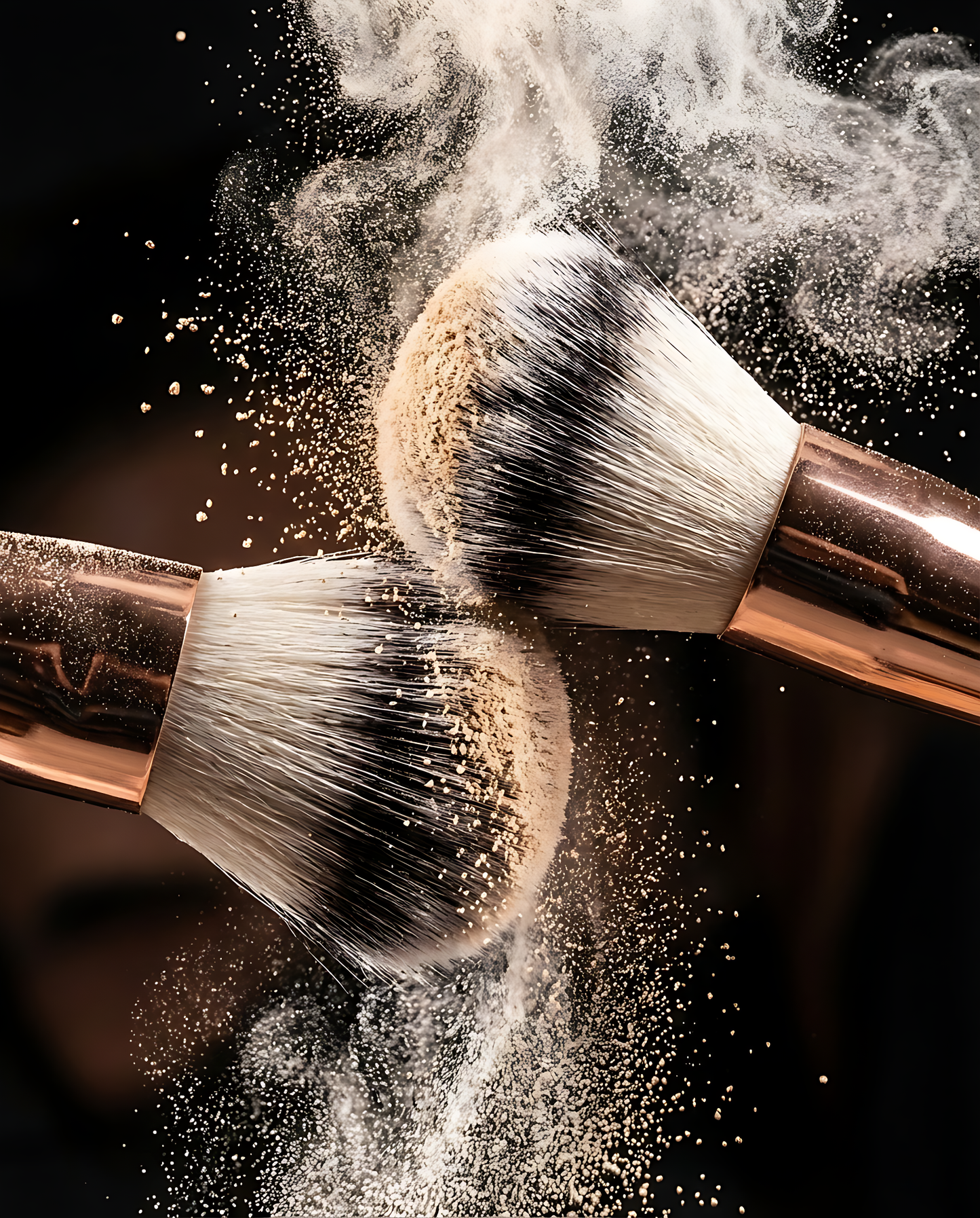 Make Up Brush Duo - Gold