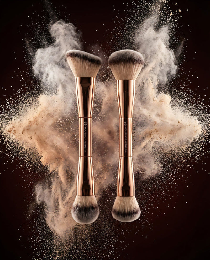 Make Up Brush Duo - Gold