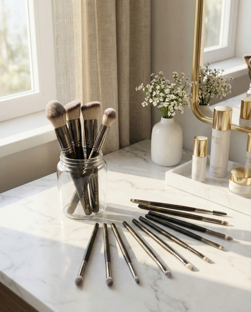 Makeup Brush Set - Grigio